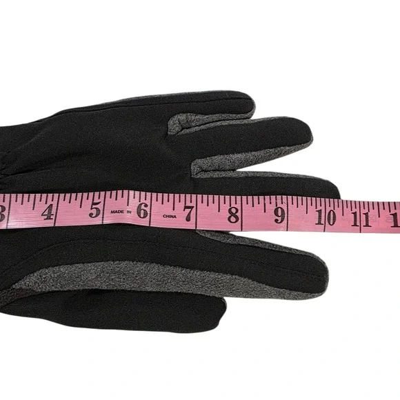 Isotoner Ultradry Gloves Unisex Black Gray M/L Cold Weather Warm Outdoor Lined‎ - Picture 7 of 10